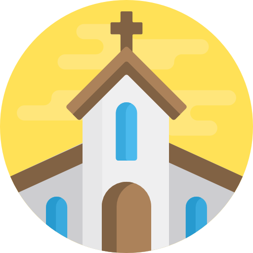 chiesa Detailed Flat Circular Flat icona