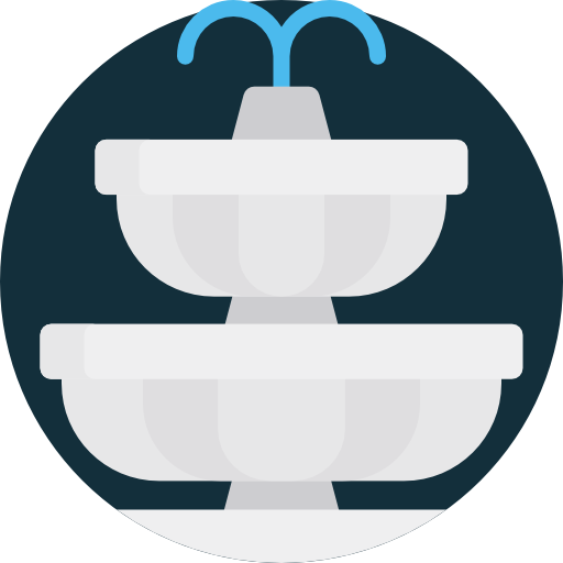 Fountain Detailed Flat Circular Flat icon