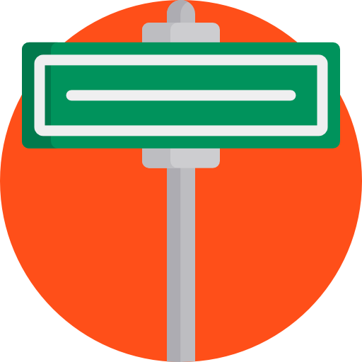 道路標識 Detailed Flat Circular Flat icon