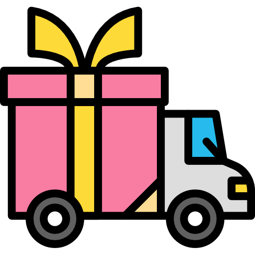 Delivery truck Darius Dan Lineal Color icon