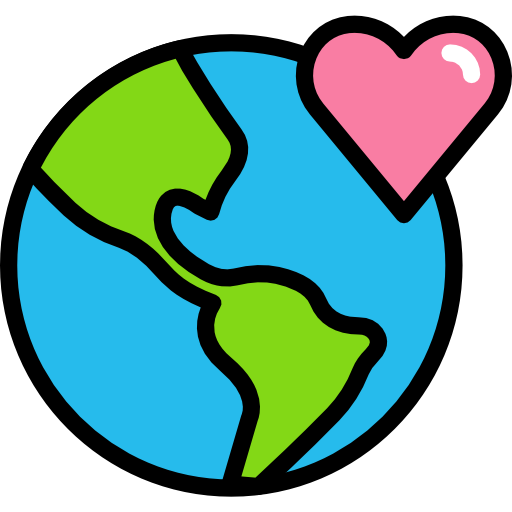 Planet earth Darius Dan Lineal Color icon