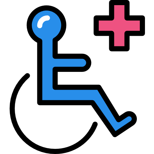Wheelchair Darius Dan Lineal Color icon