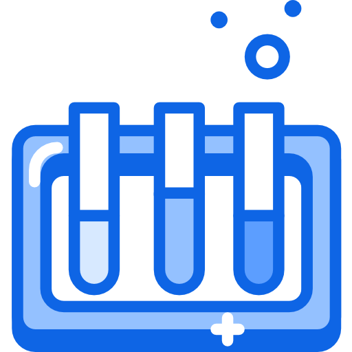 Test tube Darius Dan Blue icon