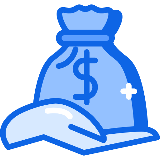 Money bag Darius Dan Blue icon