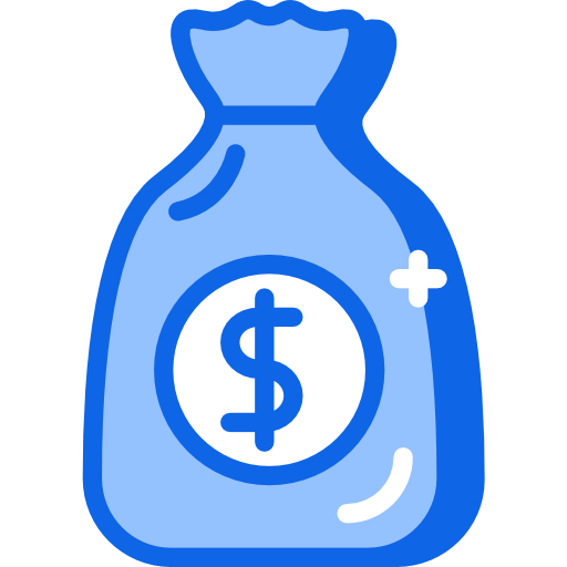 Money bag Darius Dan Blue icon