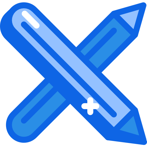 Pencils Darius Dan Blue icon