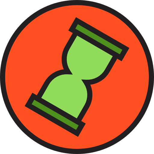 Hourglass Payungkead Lineal Color icon