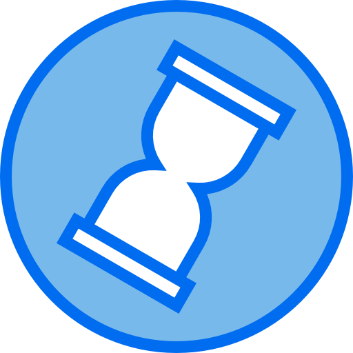 Hourglass Payungkead Blue icon