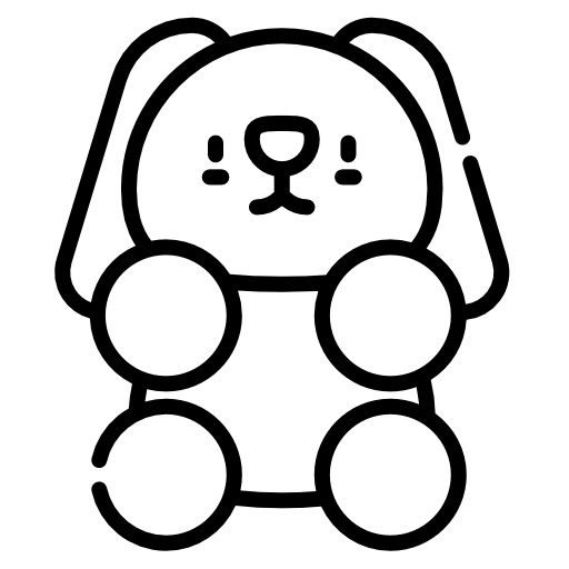 conejito Kawaii Lineal icono