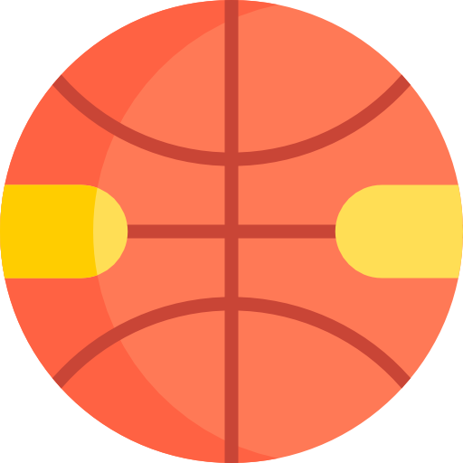 Баскетбол Kawaii Flat иконка