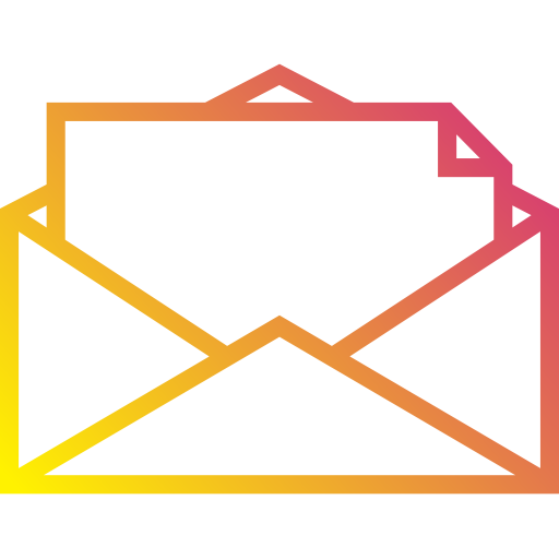 correo electrónico Payungkead Gradient icono