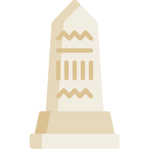 obelisco Kawaii Flat icona