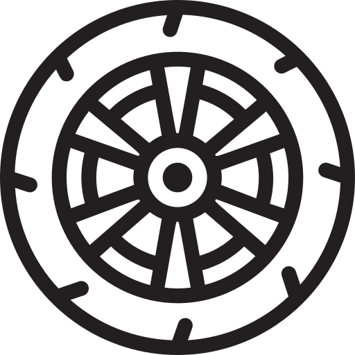 rueda Generic outline icono