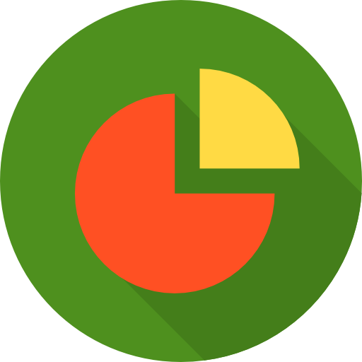 Chart Payungkead Flat icon