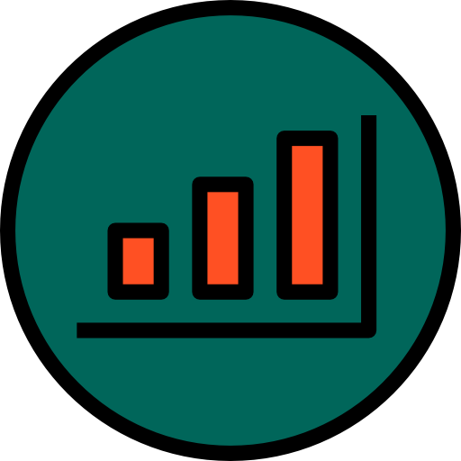 graph Payungkead Lineal Color icon