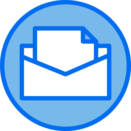 Mail Payungkead Blue icon