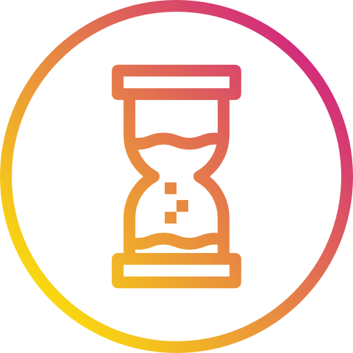 Hourglass Payungkead Gradient icon