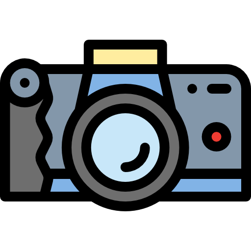 Camera Detailed Rounded Lineal color icon