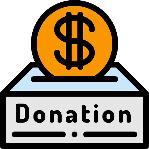 Donation Detailed Rounded Lineal color icon