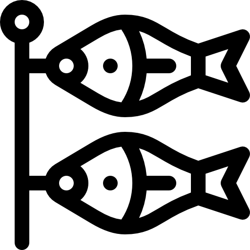 koinobori Basic Rounded Lineal icono