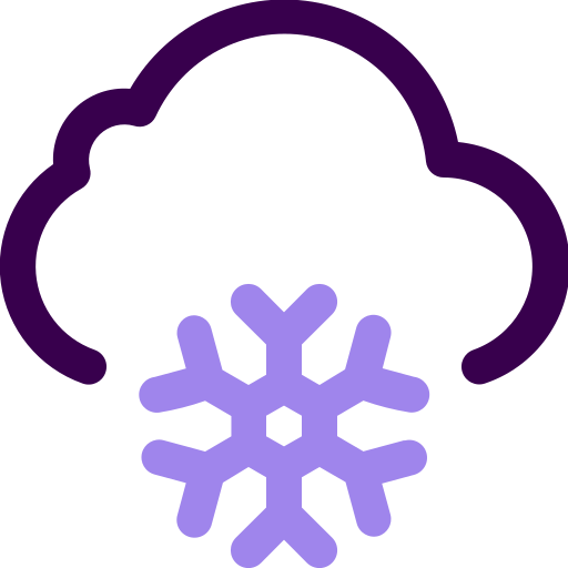 opady śniegu Generic outline ikona