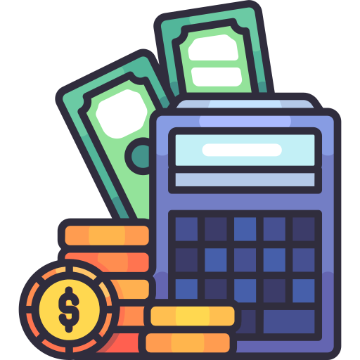 calculadora de presupuesto Generic color lineal-color icono