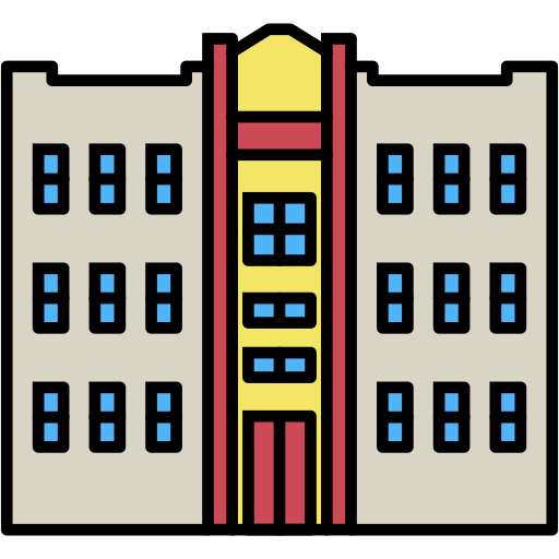 学校 Generic color lineal-color icon