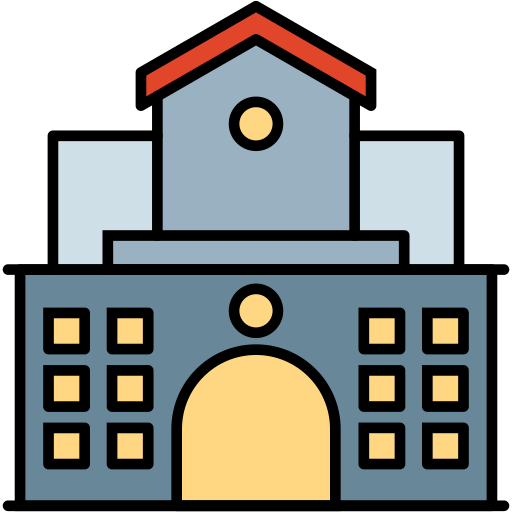 学校 Generic color lineal-color icon