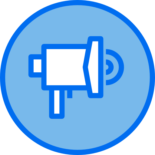Loudspeaker Payungkead Blue icon