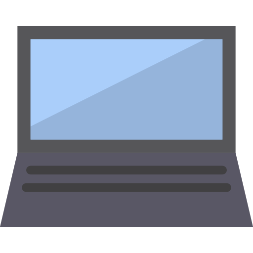 Laptop Payungkead Flat icon