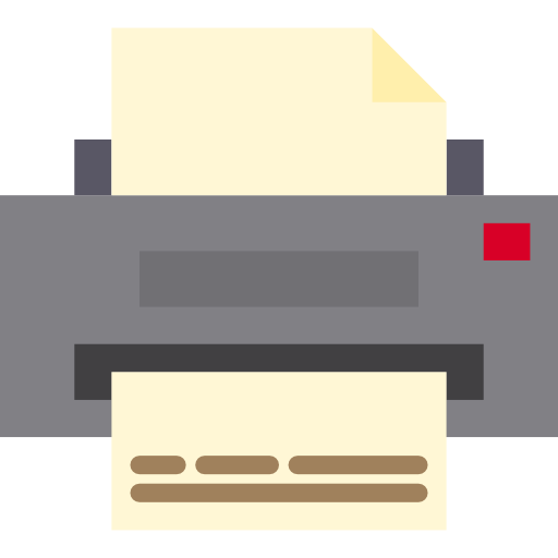 printer Payungkead Flat icoon