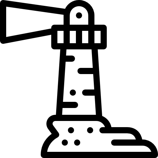 latarnia morska Detailed Rounded Lineal ikona