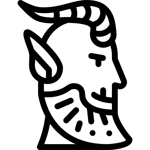 Сатир Detailed Rounded Lineal иконка