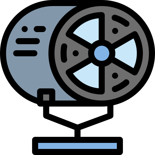 Fan Detailed Rounded Lineal color icon