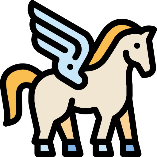 pegasus Detailed Rounded Lineal color icon