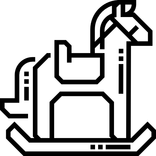 schaukelpferd Detailed Straight Lineal icon