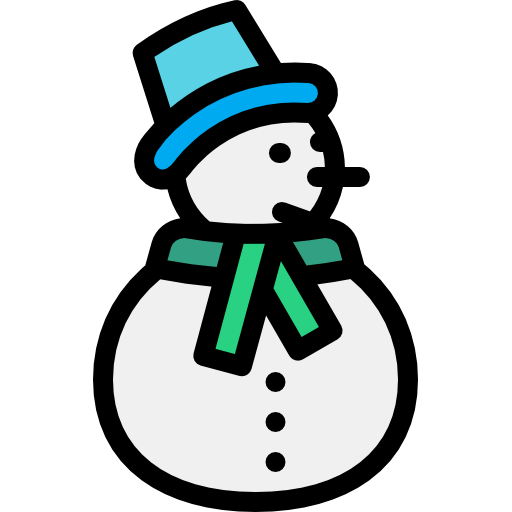 雪だるま Detailed Rounded Lineal color icon