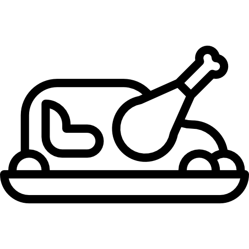 pieczony kurczak Aphiradee (monkik) Lineal ikona
