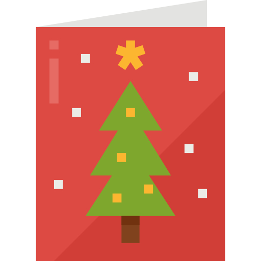 weihnachtskarte Aphiradee (monkik) Flat icon