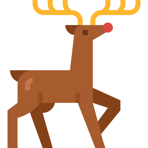 Reindeer Aphiradee (monkik) Flat icon