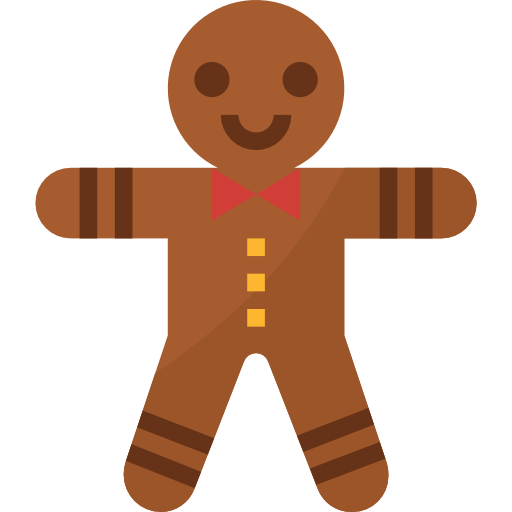 Gingerbread man Aphiradee (monkik) Flat icon