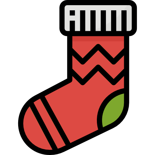 Christmas sock Aphiradee (monkik) Lineal Color icon