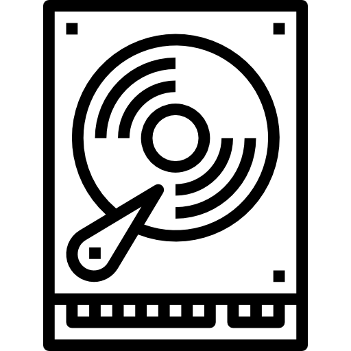 Hard drive Aphiradee (monkik) Lineal icon