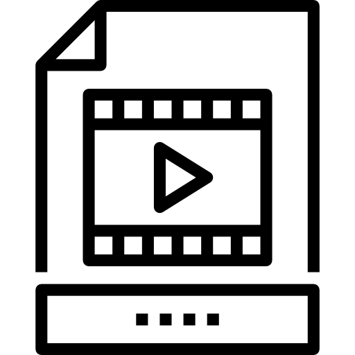 Video file Aphiradee (monkik) Lineal icon