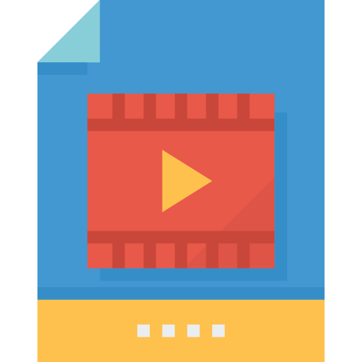 Video file Aphiradee (monkik) Flat icon