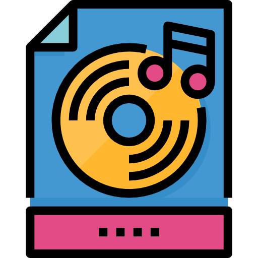 Music file Aphiradee (monkik) Lineal Color icon