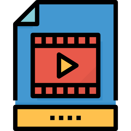 Video file Aphiradee (monkik) Lineal Color icon