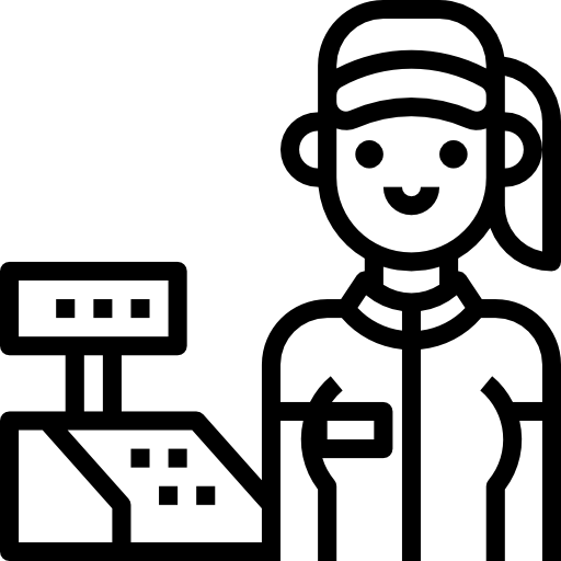 Cashier Aphiradee (monkik) Lineal icon