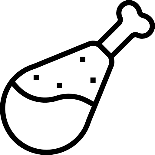 pierna de pollo Aphiradee (monkik) Lineal icono