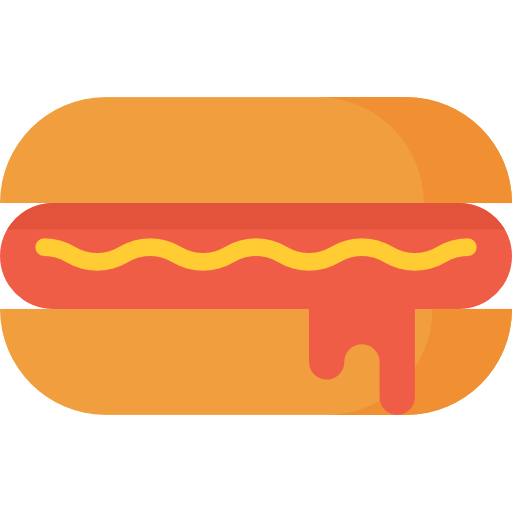 hot dog Aphiradee (monkik) Flat ikona